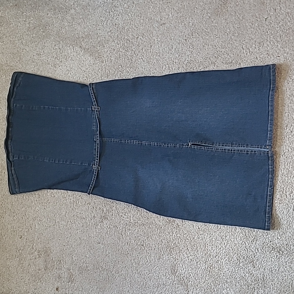 Vintage jean tube dress